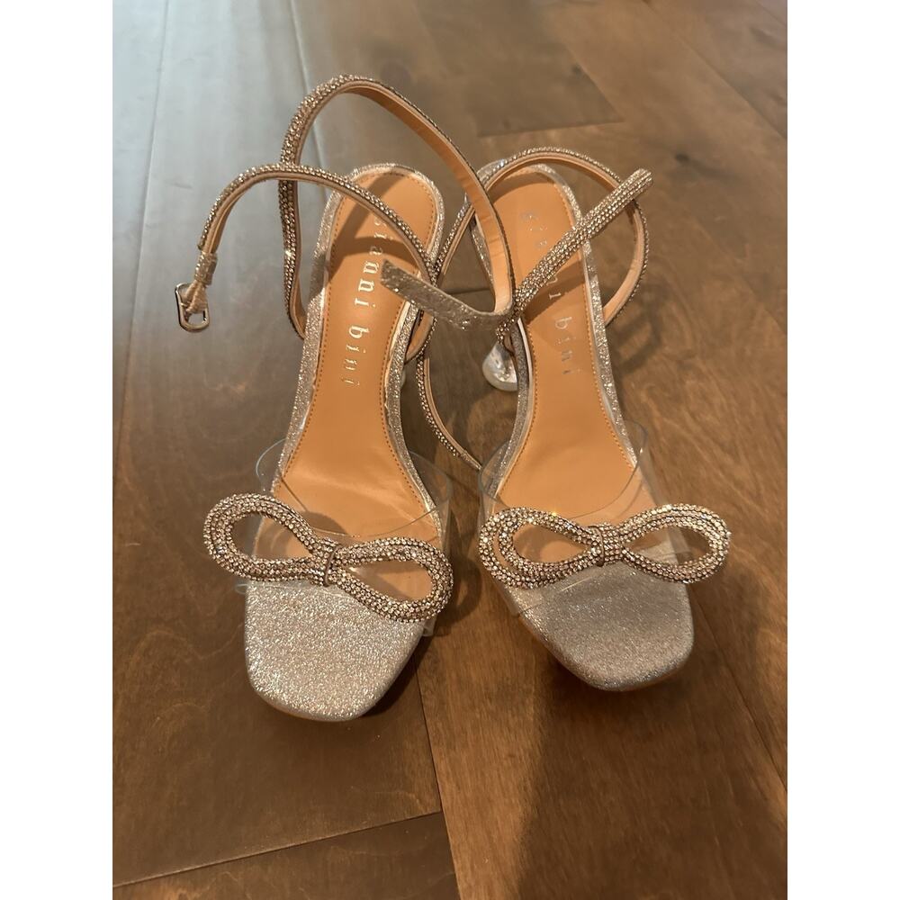 Gianni Bini Heels 8 Rhinestone Glitter Clear Feels Princess Wedding New